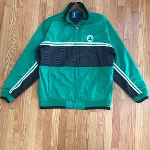 Celtics UNK NBA Mens Warm Up Zip Jacket Size XL